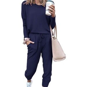 Navy Blue Women's Jumpsuit